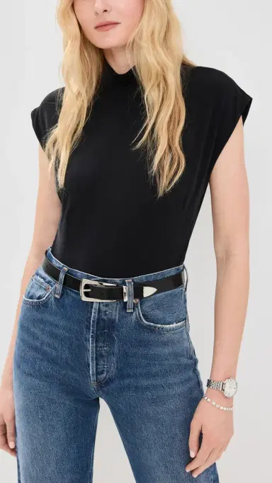 Favorite Daughter The Statement Belt Black/Nickel | Thumbnail 3 Favorite Daughter The Statement Belt Black/Nickel | Thumbnail 3