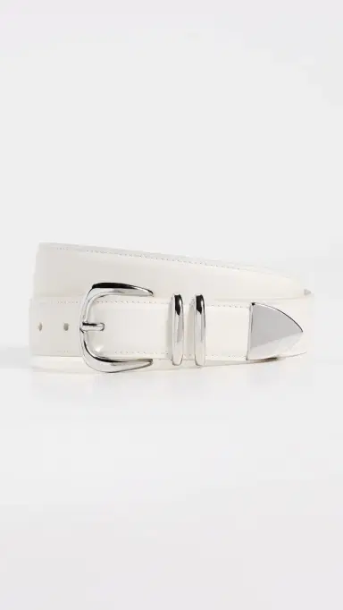 A.L.C. A. L.C. Carson Belt Cream/hiny ilver | Thumbnail 2