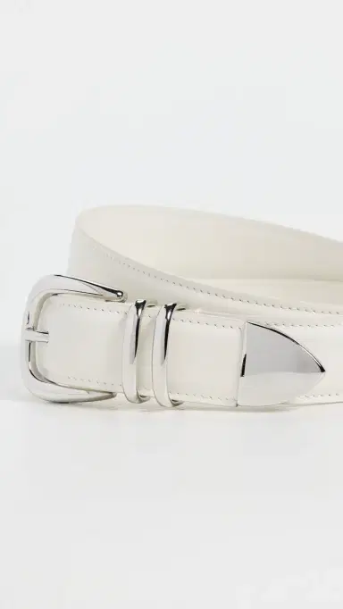 A.L.C. A. L.C. Carson Belt Cream/hiny ilver | Thumbnail 5