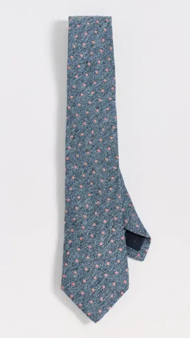 Paul Smith Marl Spot Tie Indigo | Thumbnail 3