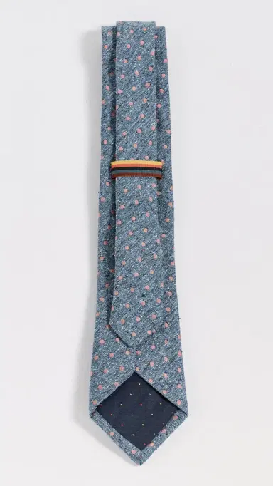 Paul Smith Marl Spot Tie Indigo | Thumbnail 4