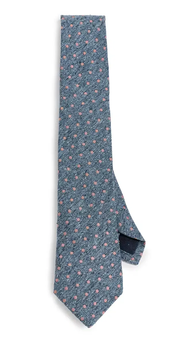 Paul Smith Marl Spot Tie Indigo