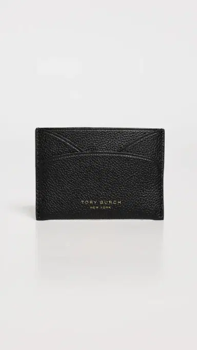 Tory Burch Romy Flat Card Case Black One Size | Thumbnail 2 Tory Burch Romy Flat Card Case Black One Size | Thumbnail 2