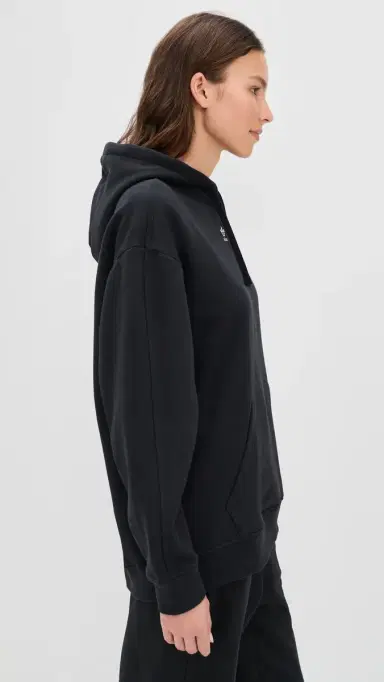 Adidas Essentials Oversized Fleece Hoodie Black L | Thumbnail 4