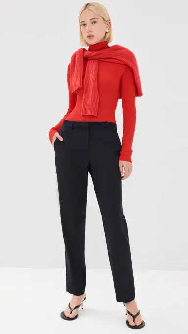 Theory Treeca Full Length Pants Deep Navy 4 | Thumbnail 5