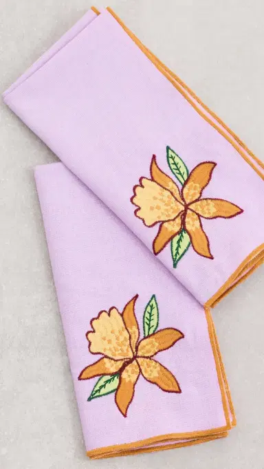 FARM Rio Floral Nature Napkins Set Multi One Size | Thumbnail 2