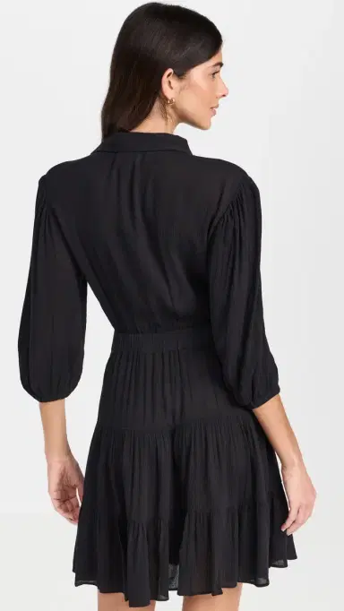 Playa Lucila Collared Dress Black M | Thumbnail 3