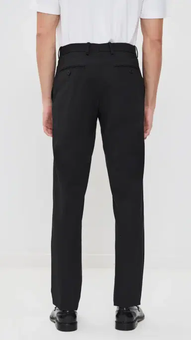 Theory Mayer Stretch Wool Pants Deep Black 29 | Thumbnail 3