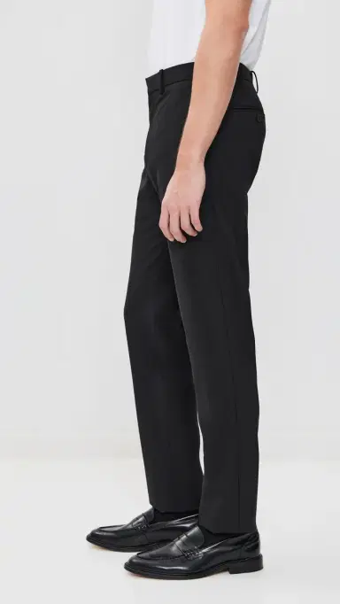 Theory Mayer Stretch Wool Pants Deep Black 29 | Thumbnail 4