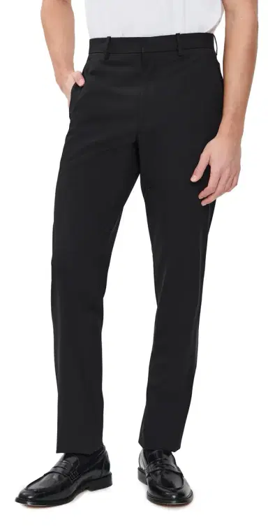Theory Mayer Stretch Wool Pants Deep Black 29 | Thumbnail 1