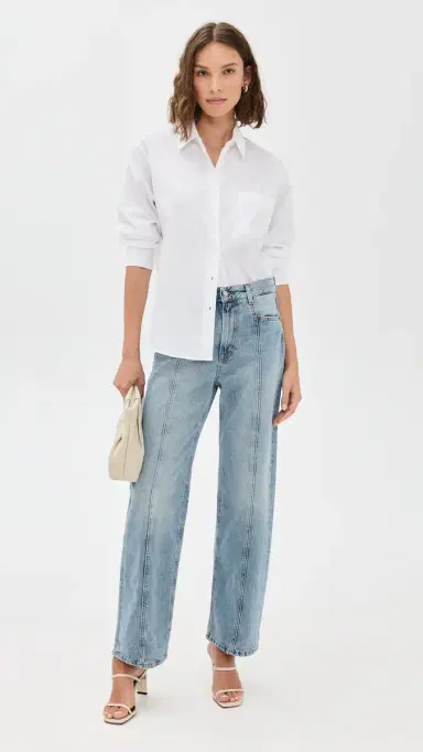 House of Dagmar Loose Fit Denim Jeans Light Blue 26 | Thumbnail 5 House of Dagmar Loose Fit Denim Jeans Light Blue 26 | Thumbnail 5