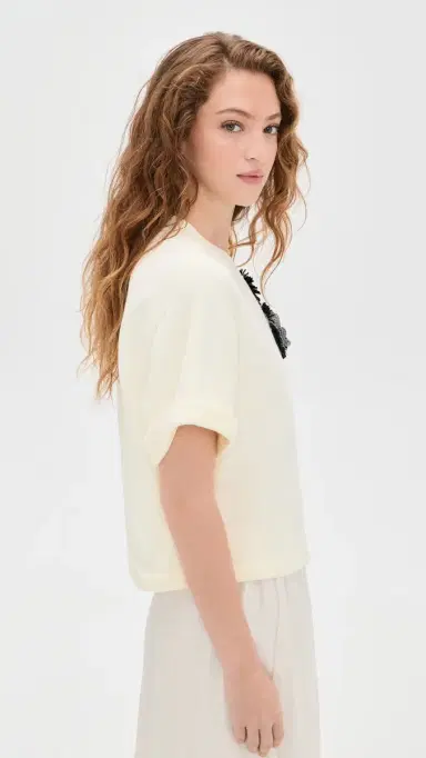 Ulla Johnson Cove Top with Embroidery | Thumbnail 4 Ulla Johnson Cove Top with Embroidery | Thumbnail 4