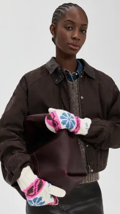 Sea Mavis Knit Mittens | Thumbnail 3