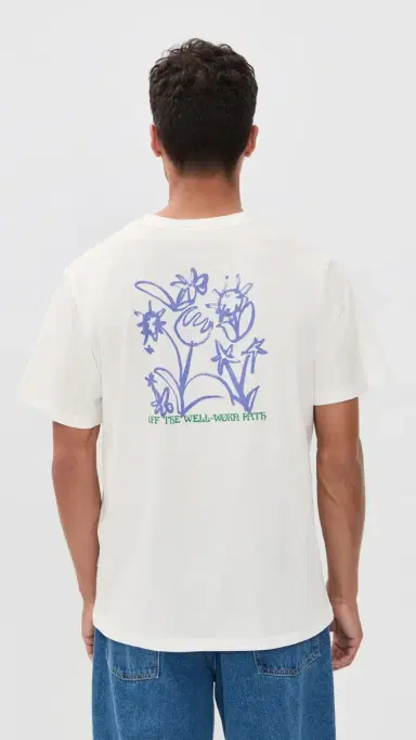 Rhythm Old Growth Livin Short Sleeve T-Shirt Vintage White | Thumbnail 3 Rhythm Old Growth Livin Short Sleeve T-Shirt Vintage White | Thumbnail 3