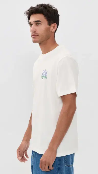 Rhythm Old Growth Livin Short Sleeve T-Shirt Vintage White | Thumbnail 4 Rhythm Old Growth Livin Short Sleeve T-Shirt Vintage White | Thumbnail 4