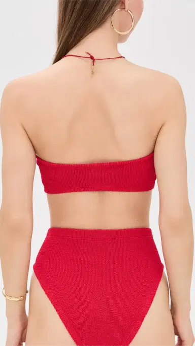 Hunza G Jean Bikini Top Red One Size | Thumbnail 3 Hunza G Jean Bikini Top Red One Size | Thumbnail 3