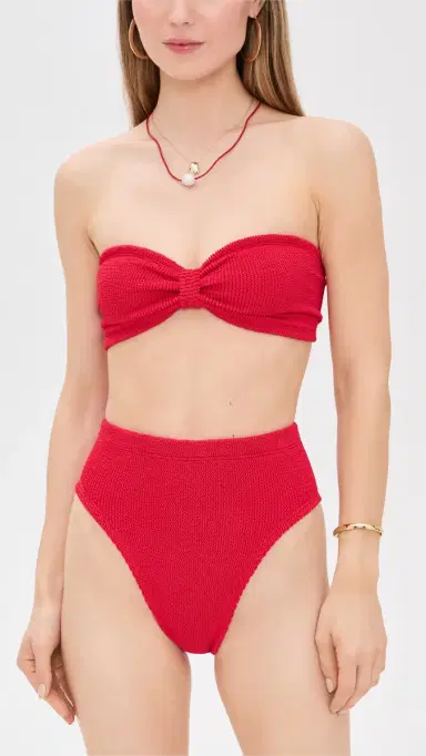Hunza G Jean Bikini Top Red One Size | Thumbnail 5 Hunza G Jean Bikini Top Red One Size | Thumbnail 5