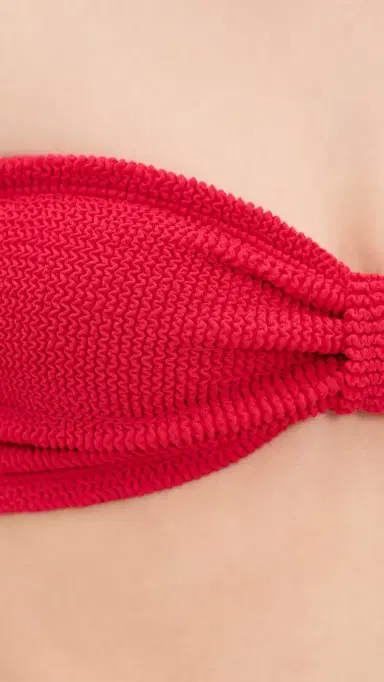 Hunza G Jean Bikini Top Red One Size | Thumbnail 6 Hunza G Jean Bikini Top Red One Size | Thumbnail 6