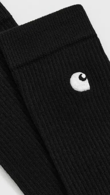 Carhartt WIP Madison Socks 2 Pack Black/White One Size | Thumbnail 3