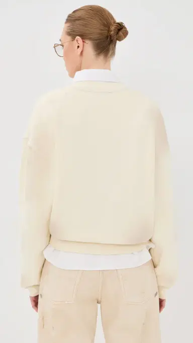Acne Studios Long Sleeve Pullover Off White | Thumbnail 3