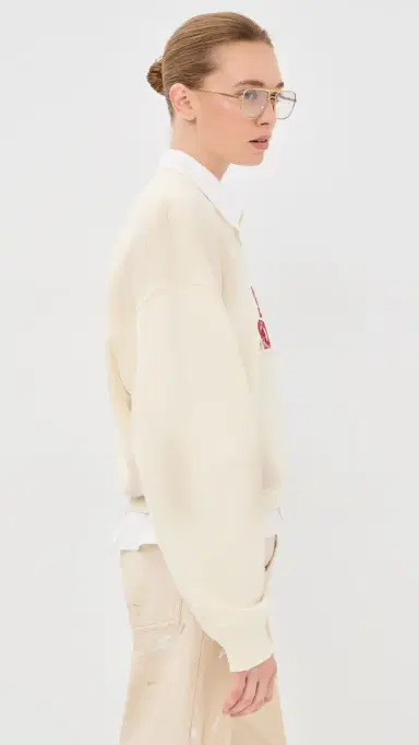 Acne Studios Long Sleeve Pullover Off White | Thumbnail 4