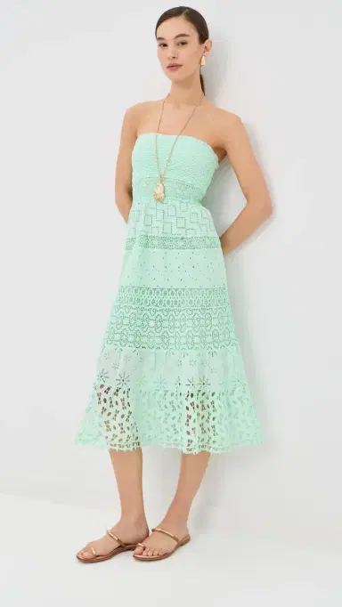 TEMPTATION POSITANO Ruta Dress Aqua M | Thumbnail 2
