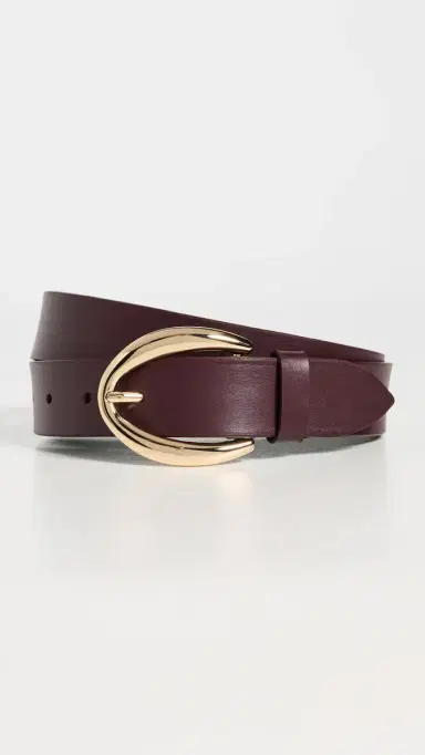 Vince 30mm Calf Leather Belt Fig | Thumbnail 2