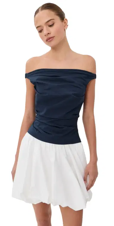 Simkhai Salina Cotton Bubble Mini Dress | Thumbnail 1 Simkhai Salina Cotton Bubble Mini Dress | Thumbnail 1