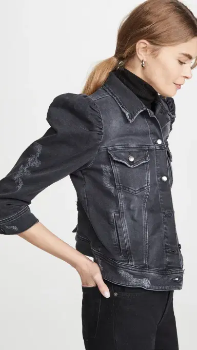 Retrofête Ada Denim Jacket Faded Black L | Thumbnail 4