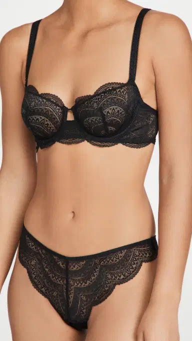 Simone Pérèle Karma Demi Bra Black | Thumbnail 2 Simone Pérèle Karma Demi Bra Black | Thumbnail 2