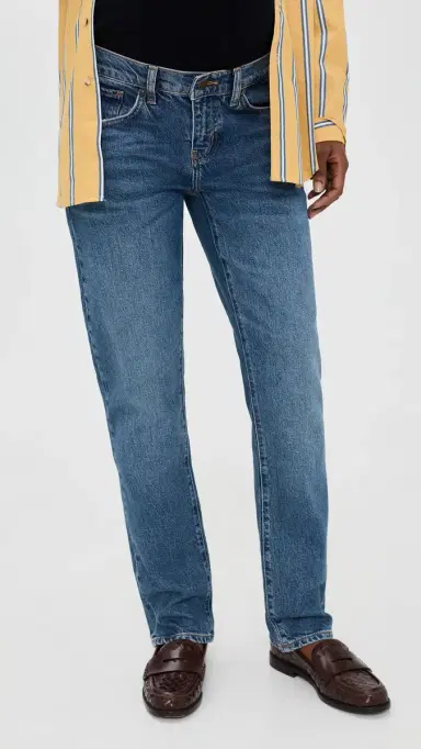 Hatch The Boyfriend Maternity Jeans True Indigo 27 | Thumbnail 3