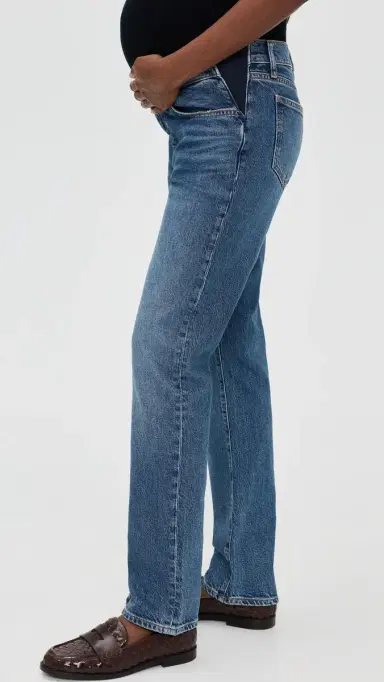 Hatch The Boyfriend Maternity Jeans True Indigo 27 | Thumbnail 5