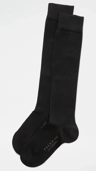 FALKE Soft Merino Knee High Socks Black 39-40 | Thumbnail 2