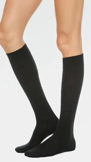 FALKE Soft Merino Knee High Socks Black 39-40 | Thumbnail 3