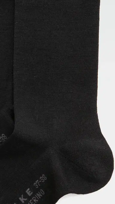 FALKE Soft Merino Knee High Socks Black 39-40 | Thumbnail 4