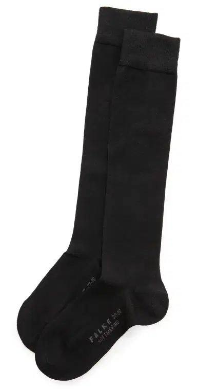 FALKE Soft Merino Knee High Socks Black 39-40 | Thumbnail 1