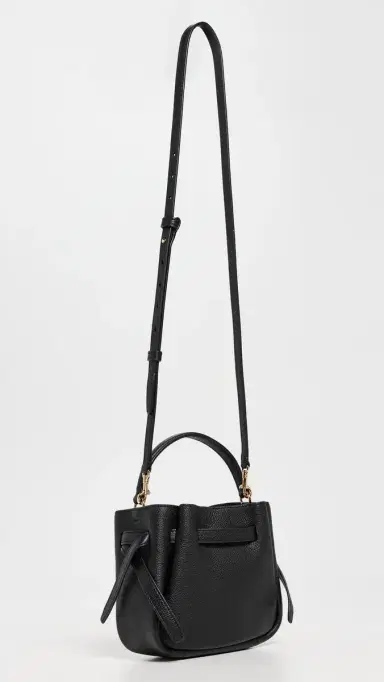 Tory Burch Romy Mini Bucket Bag Black One Size | Thumbnail 4