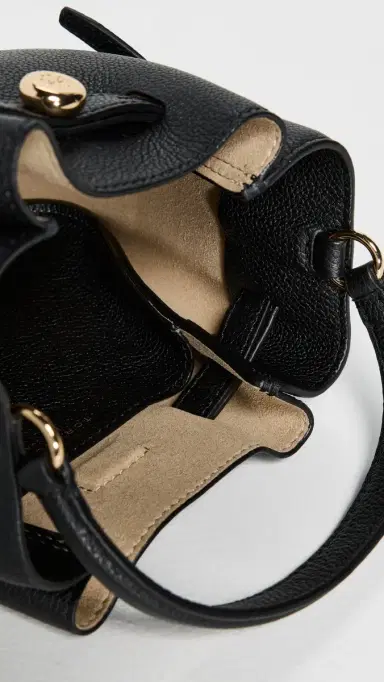 Tory Burch Romy Mini Bucket Bag Black One Size | Thumbnail 6