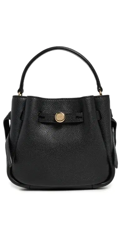 Tory Burch Romy Mini Bucket Bag Black One Size | Thumbnail 1