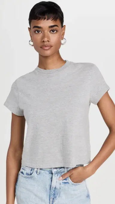 RE/DONE 50s Boxy Tee Heather Grey M | Thumbnail 2