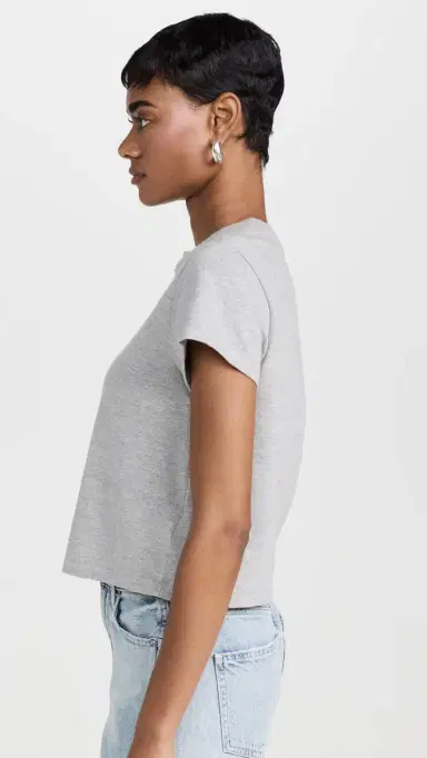 RE/DONE 50s Boxy Tee Heather Grey M | Thumbnail 4