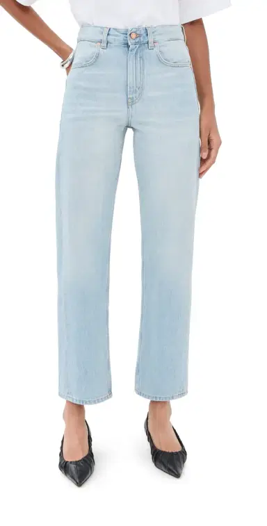 BITE Studios Curved Organic Cotton Denim Jeans Brushed Light Blue 29 | Thumbnail 1