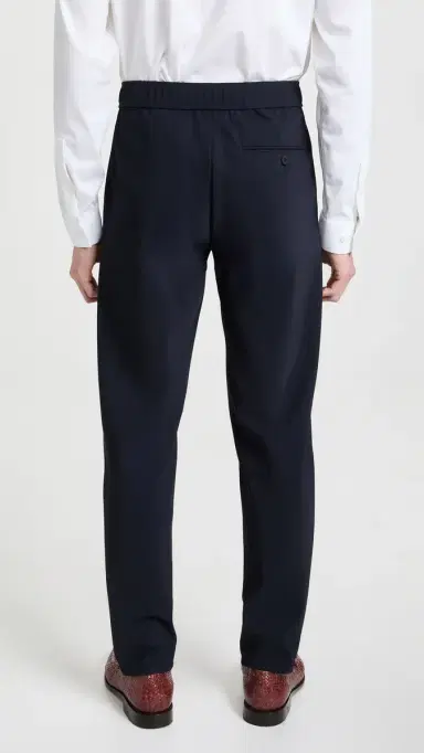 Theory Curtis Drawstring Precision Ponte Pants Baltic 36 | Thumbnail 3 Theory Curtis Drawstring Precision Ponte Pants Baltic 36 | Thumbnail 3
