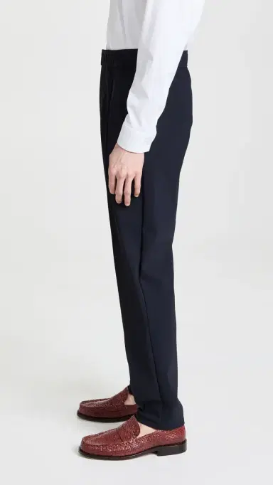 Theory Curtis Drawstring Precision Ponte Pants Baltic 36 | Thumbnail 4 Theory Curtis Drawstring Precision Ponte Pants Baltic 36 | Thumbnail 4