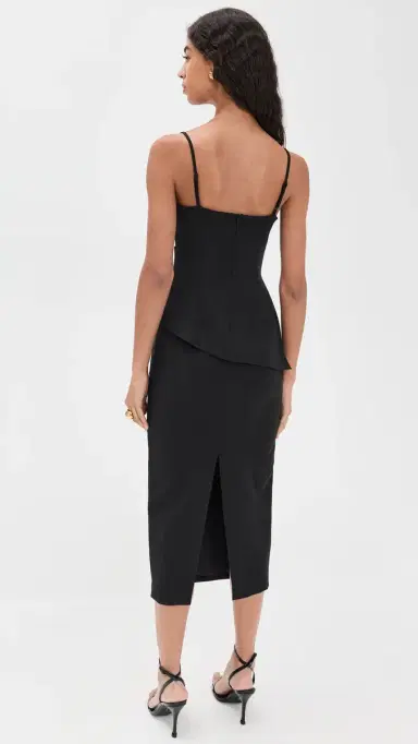 BLACK HALO Marla 2 Piece Midi Dress Black 2 | Thumbnail 3