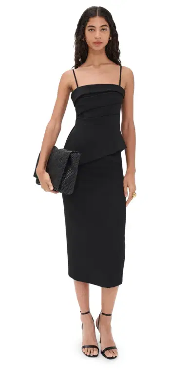 BLACK HALO Marla 2 Piece Midi Dress Black 2 | Thumbnail 1