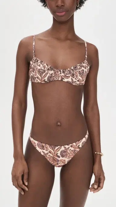 Ulla Johnson Mallorca Bikini Bottoms Limestone | Thumbnail 4