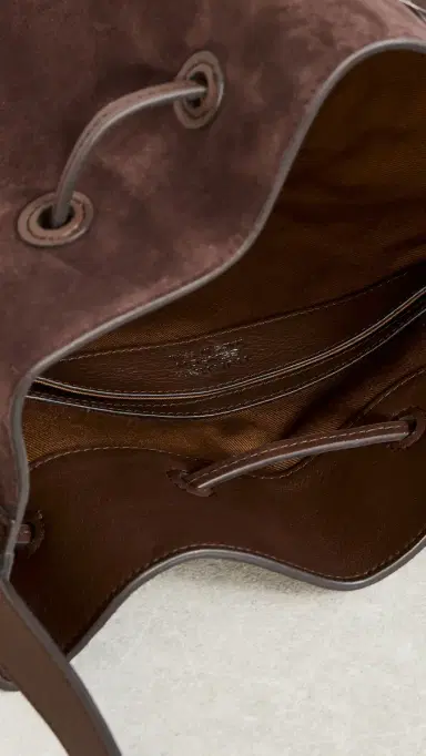 Hunting Season The Extra Large Drawstring in Suede | Thumbnail 6