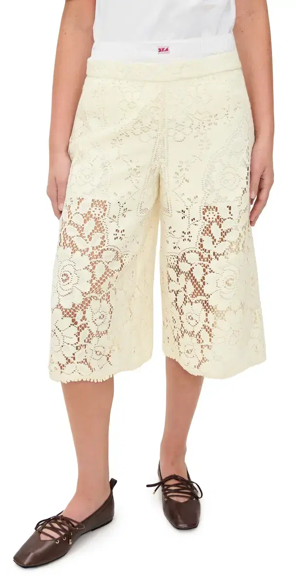 Arianna Lace Culottes Cream