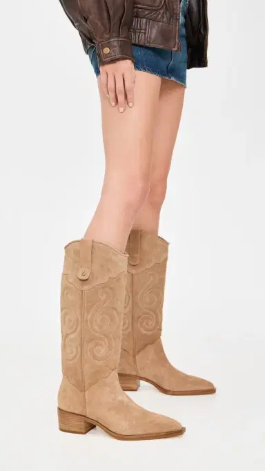Larroudé Paloma Boots Peanut 9 | Thumbnail 3